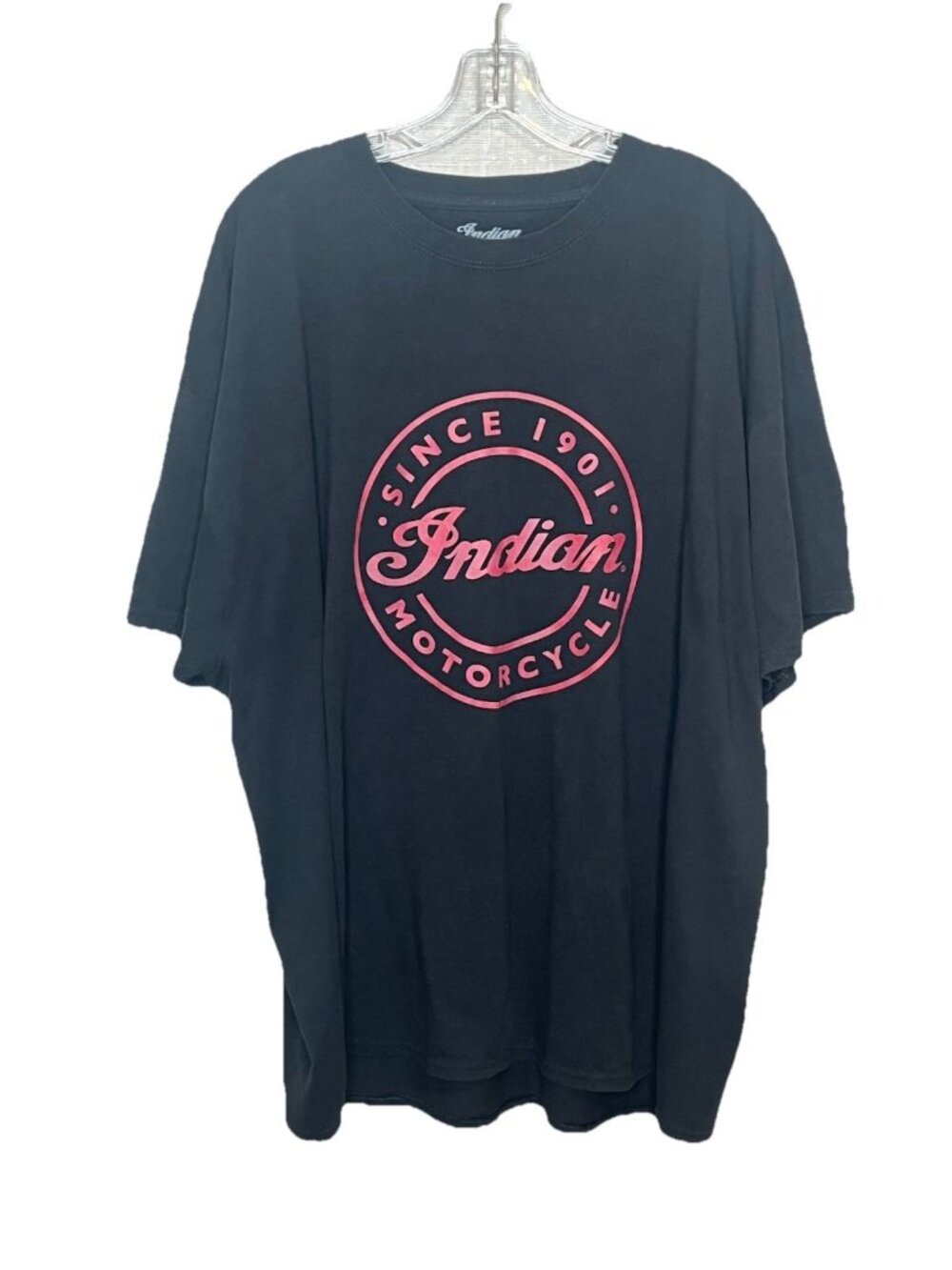 Indian Motorcycle 3XL Black Red Logo Graphic T-Shirt Since 1901 Biker Tee